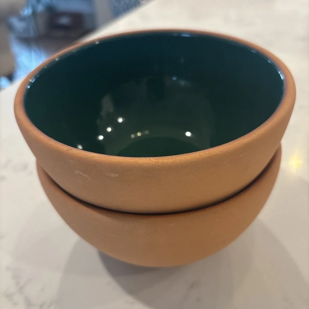 ROMERTOPF Pottery Terra Rosa Reco Glazed‎ Green Clay 5